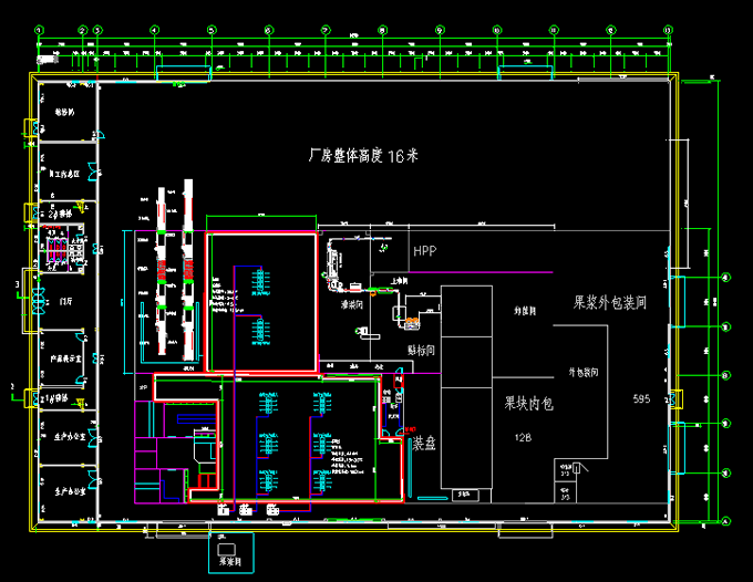 大型奶茶冷庫設計工程（施工圖）